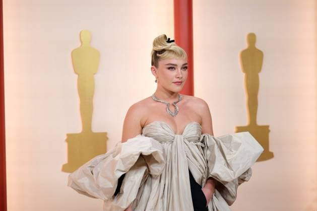 Florence Pugh arrives on the red carpet of the 95th OscarsÂ® at the DolbyÂ® Theatre at Ovation Hollywood on Sunday, March 12, 2023.  Copyright: xKyusungxGongx 34494-131PLX