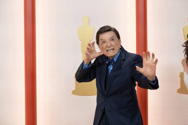 James Hong arrives on the red carpet of the 95th OscarsÂ® at the DolbyÂ® Theatre at Ovation Hollywood on Sunday, March 12, 2023.  Copyright: xx 34494-164PLX