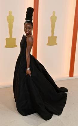 Danai Gurira attends the 95th annual Academy Awards at the Dolby Theatre in the Hollywood section of Los Angeles on Sunday, March 12, 2023.  LAP20230312244 JIMxRUYMEN