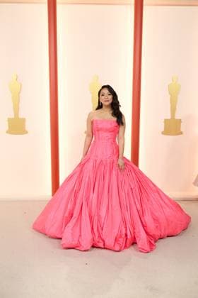 OscarÂ® nominee Stephanie Hsu arrives on the red carpet of the 95th OscarsÂ® at the DolbyÂ® Theatre at Ovation Hollywood on Sunday, March 12, 2023.  Copyright: xx 34494-229PLX