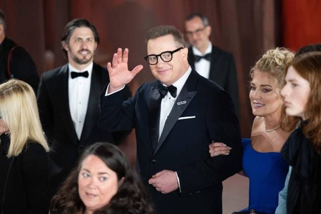 Nominee Brendan Fraser arrives on the red carpet of The 95th OscarsÂ® at the DolbyÂ® Theatre at Ovation Hollywood on Sunday, March 12, 2023.  Copyright: xA.M.P.A.S.x 34494-389PLX