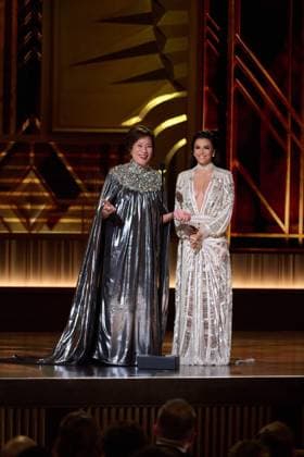 Academy President Janet Yang and Eva Longoria present during the live ABC telecast of the 95th OscarsÂ® at the DolbyÂ® Theatre at Ovation Hollywood on Sunday, March 12, 2023.  Copyright: xA.M.P.A.S.x 34494-462PLX