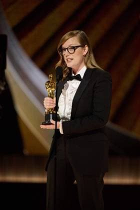 Sarah Polley accepts the OscarÂ® for Adapted Screenplay during the live ABC telecast of the 95th OscarsÂ® at the DolbyÂ® Theatre at Ovation Hollywood on Sunday, March 12, 2023.  Copyright: xA.M.P.A.S.x 34494-481PLX