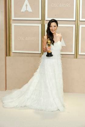 Michelle Yeoh in the press room for 95th Academy Awards - Photo Room, Dolby Theatre, Los Angeles, CA March 12, 2023. Photo By: Elizabeth Goodenough/Everett Collection in the press room for 95th Academy Awards - Photo Room, Dolby Theatre, Los Angeles, CA March 12, 2023. Photo By: Elizabeth Goodenough/Everett Collection PUBLICATIONXNOTxINxCANxCHNxFRAxITAxJPNxNORxPOLxRUSxESPxUKxUSA