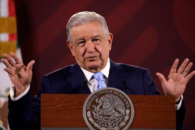 President of Mexico highlights Mexico s triumph against the US in the World Baseball Classic March 13, 2023, Mexico City, Mexico: The President of Mexico, Andres Manuel Lopez Obrador during the press conference before reporters at the National Palace in Mexico City. on March 13, 2023 in Mexico City, Mexico (Photo by Luis Barron Eyepix Group). Copyright: xLuisxBarronx xEyepixxGroupx LB20230313_AMLO_BEIS3