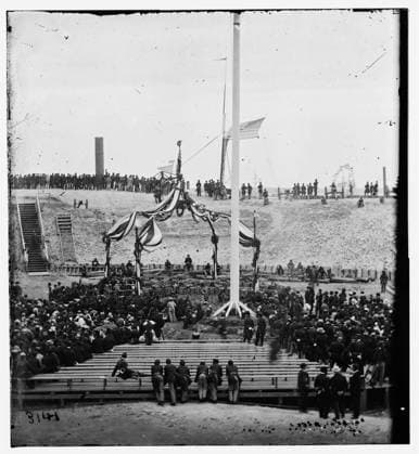 RECORD DATE NOT STATED Charleston, South Carolina. Flag-raising ceremony at Fort Sumter. Arrival of General Robert Anderson and guests. Civil war photographs, 1861-1865 . United States, History, Civil War, 1861-1865. Copyright: xpiemagsx civwarpietiff12032023-3892 !ACHTUNG AUFNAHMEDATUM GESCHÄTZT!