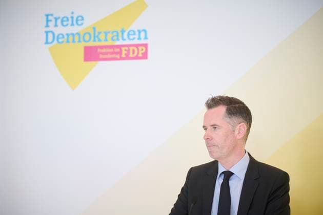 Berlin, FDP press conference with Christian Dürr in the Bundestag Christian Dürr chairman of the FDP parliamentary group in the Bundestag during the press conference before the FDP parliamentary group meeting in the German Bundestag on 14 03 2023 in Berlin Berlin Bundestag Berlin Germany