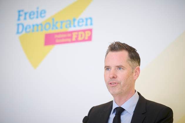 Berlin, FDP press conference with Christian Dürr in the Bundestag Christian Dürr chairman of the FDP parliamentary group in the Bundestag during the press conference before the FDP parliamentary group meeting in the German Bundestag on 14 03 2023 in Berlin Berlin Bundestag Berlin Germany