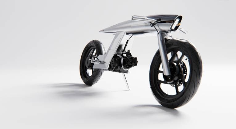 **VIDEO AVAILABLE. CONTACT INFO@COVERMG.COM TO RECEIVE.** A futuristic-looking motorcycle that resembles a bullet is hitting the market this year. Bandit9 Motors unibody vehicle ?EVE Odyssey? uses NASA-grade materials used in the production of their spacecrafts. The body of the bike resembles a sleek bullet cast in reflective silver with an L-shaped subframe, gas tank, steering setup, and headlight assembly, all resting within a single monocoque item. It also features a custom-designed aluminum alloy box frame, rear-set foot controls, clip-on bars, and three-arm wheels. The speedster also has a digital LED display, wide-view mirrors, and LED indicators. For further customisation, riders can choose between leather or neoprene for t Copyright: xx 52516847 EDITORIAL USE ONLY. NOT FOR USE BY NEWSPAPERS BASED IN THE UK.