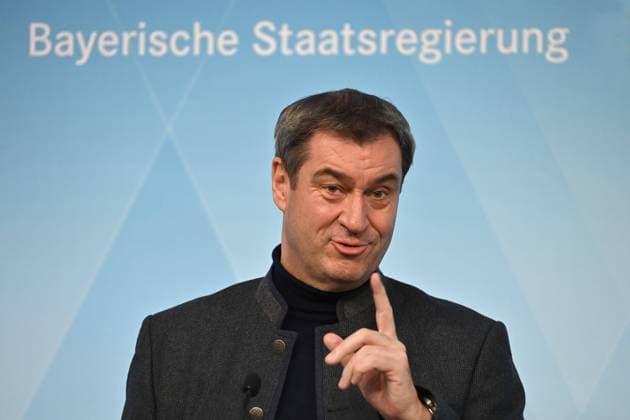 News Themen der Woche KW11 News Bilder des Tages Markus SOEDER (Ministerpraesident Bayern und CSU Vorsitzender),Gestik, Einzelbild,angeschnittenes Einzelmotiv,Portraet,Portrait,Porträt. Pressekonferenz der Bayerischen Staatsregierung nach Kabinettssitzung am 14.03.2023 im Prinz Carl Palais in Muenchen. *** Markus SOEDER Ministerpraesident Bavaria and CSU chairman ,gesture, single image,cropped single image,portrait,portrait press conference of the Bavarian state government after cabinet meeting on 14 03 2023 in the Prinz Carl Palais in Munich