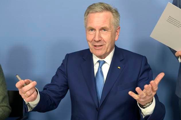 Christian Wulff at the press conference Here sounds good to me the nationwide project for more participation in music in the House of the Federal Press Conference Berlin, 14 03 2023 Foto:xF.xKernx xFuturexImage