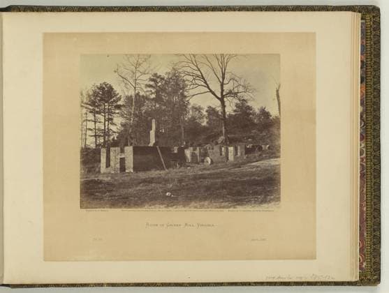 RECORD DATE NOT STATED Ruins of Gaines Mill, Virginia negative by J. Reekie, positive by A. Gardner.. Illus. in: Gardner s photographic sketch book of the war Alexander Gardner. Washington, D.C. : Philp & Solomons, c1866 , v. 2, no. 93, Copyright by A. Gardner, Very similar copy negative: LC-B815-932, Title from item. War damage, Virginia, 1860-1870, Mills, Virginia, 1860-1870, Gaines Mill, Battle of, Va, 1862, United States, History, Civil War, 1861-1865, Destruction & pillage, Virginia. Copyright: xpiemagsx civwarpietiff12032023-8753 !ACHTUNG AUFNAHMEDATUM GESCHÄTZT!