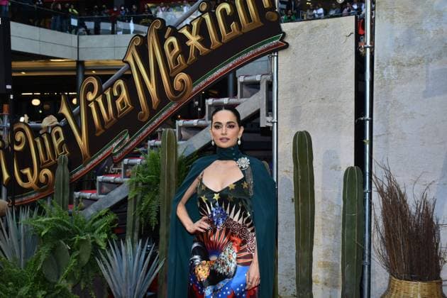 Que Viva Mexico Premiere in Mexiko-Stadt March 14, 2023, Mexico City, Mexico: Actress Ana de la Reguera attends the red carpet of Ã¢â‚¬ËœQue Viva MexicoÃ¢â‚¬â ¢ film Premiere at Cinepolis Oasis Coyoacan. on March 14, 2023 in Mexico City, Mexico. Mexico City Mexico - ZUMAe321 20230315_zia_e321_019 Copyright: xCarlosxTischlerx