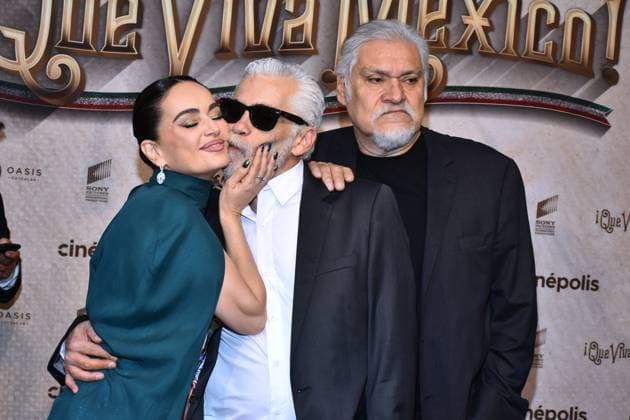 Que Viva Mexico Premiere in Mexiko-Stadt March 14, 2023, Mexico City, Mexico: (L-R) Ana de la Reguera, Director Luis Estrada, Joaquin Cosio attend the red carpet of Ã¢â‚¬ËœQue Viva MexicoÃ¢â‚¬â ¢ film Premiere at Cinepolis Oasis Coyoacan. on March 14, 2023 in Mexico City, Mexico. Mexico City Mexico - ZUMAe321 20230315_zia_e321_034 Copyright: xCarlosxTischlerx