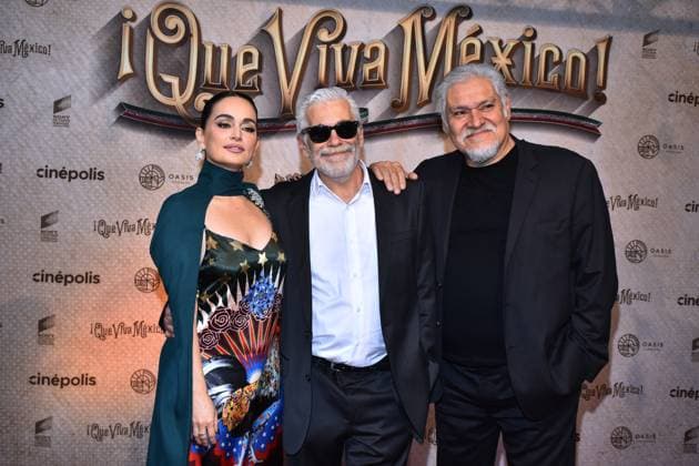 Que Viva Mexico Premiere in Mexiko-Stadt March 14, 2023, Mexico City, Mexico: (L-R) Ana de la Reguera, Director Luis Estrada, Joaquin Cosio attend the red carpet of Ã¢â‚¬ËœQue Viva MexicoÃ¢â‚¬â ¢ film Premiere at Cinepolis Oasis Coyoacan. on March 14, 2023 in Mexico City, Mexico. Mexico City Mexico - ZUMAe321 20230315_zia_e321_038 Copyright: xCarlosxTischlerx