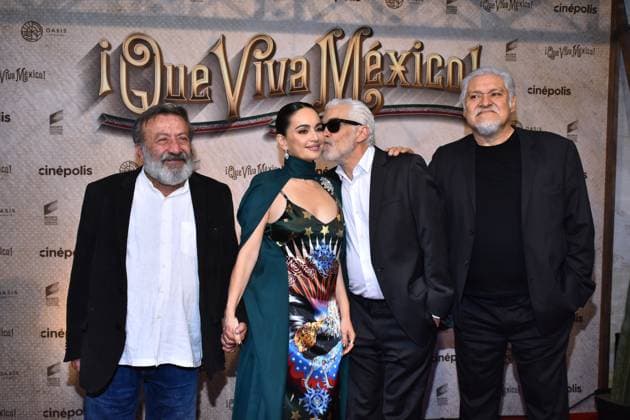 Que Viva Mexico Premiere in Mexiko-Stadt March 14, 2023, Mexico City, Mexico: (L-R) Jose Sefami, Ana de la Reguera, Director Luis Estrada, Joaquin Cosio attend the red carpet of Ã¢â‚¬ËœQue Viva MexicoÃ¢â‚¬â ¢ film Premiere at Cinepolis Oasis Coyoacan. on March 14, 2023 in Mexico City, Mexico. Mexico City Mexico - ZUMAe321 20230315_zia_e321_040 Copyright: xCarlosxTischlerx