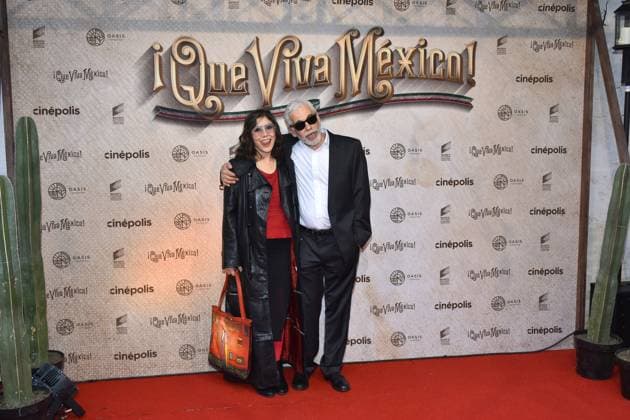 Que Viva Mexico Premiere in Mexiko-Stadt March 14, 2023, Mexico City, Mexico: Director Luis Estrada and Sandra Solares attend the red carpet of Ã¢â‚¬ËœQue Viva MexicoÃ¢â‚¬â ¢ film Premiere at Cinepolis Oasis Coyoacan. on March 14, 2023 in Mexico City, Mexico. Mexico City Mexico - ZUMAe321 20230315_zia_e321_094 Copyright: xCarlosxTischlerx