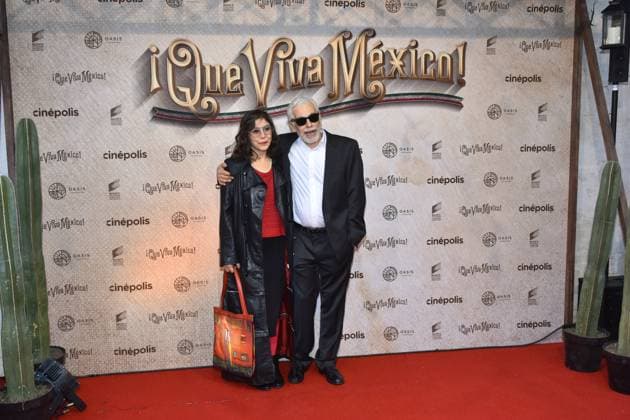 Que Viva Mexico Premiere in Mexiko-Stadt March 14, 2023, Mexico City, Mexico: Director Luis Estrada and Sandra Solares attend the red carpet of Ã¢â‚¬ËœQue Viva MexicoÃ¢â‚¬â ¢ film Premiere at Cinepolis Oasis Coyoacan. on March 14, 2023 in Mexico City, Mexico. Mexico City Mexico - ZUMAe321 20230315_zia_e321_095 Copyright: xCarlosxTischlerx