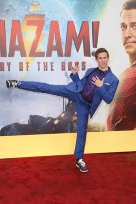 Entertainment Themen der Woche KW11 Entertainment Bilder des Tages Nathan Kendall at Shazam! Fury of the Gods Premiere held at the Regency Village Theatre, Los Angeles, CA, March 14, 2023. Photo Credit: Joseph Martinez PictureLux  Copyright: xJosephxMartinezxx 34498-007JM