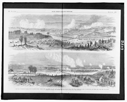 RECORD DATE NOT STATED The war in Virginia. Illus. in: Frank Leslie s illustrated newspaper, (1864 May 28), pp. 152-153. Wilderness, Battle of the, Va, 1864, Spotsylvania Court House, Battle of, Va, 1864, Military personnel, Virginia, 1860-1870, United States, History, Civil War, 1861-1865, Campaigns & battles. Copyright: xpiemagsx civwarpietiff12032023-8683 !ACHTUNG AUFNAHMEDATUM GESCHÄTZT!