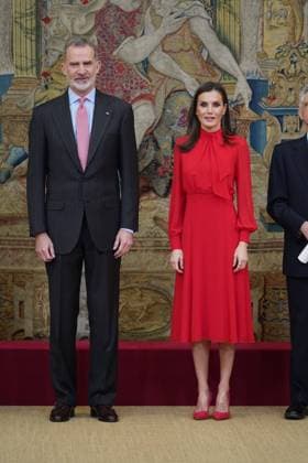 Spanish King Felipe VI and Letizia during 10 edition of Embajadores Honorarios de la marca Espana in Madrid on Wednesday, 15 March 2023 Cordon Press