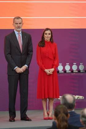 Spanish King Felipe VI and Letizia during 10 edition of Embajadores Honorarios de la marca Espana in Madrid on Wednesday, 15 March 2023 Cordon Press
