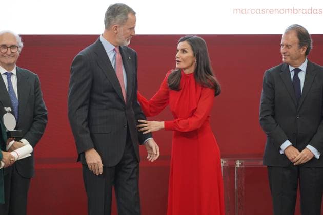 Spanish King Felipe VI and Letizia during 10 edition of Embajadores Honorarios de la marca Espana in Madrid on Wednesday, 15 March 2023 Cordon Press
