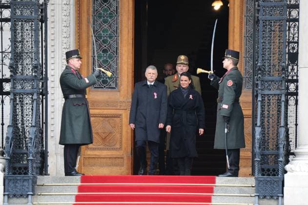News Themen der Woche KW11 Remembrance To The 1848 1849 Hungarian Revolution Katalin NOVAK(President of Hungary, R) and Laszlo Kover(Speaker of the Hungarian Parliament) on the anniversary of the 1848 1849 Hungarian Revolution held on March 15, 2023. Budapest Budapest Hungary  Copyright: xBalintxSzentgallayx originalFilename: szentgallay-celebrat230315_npLcC.jpg