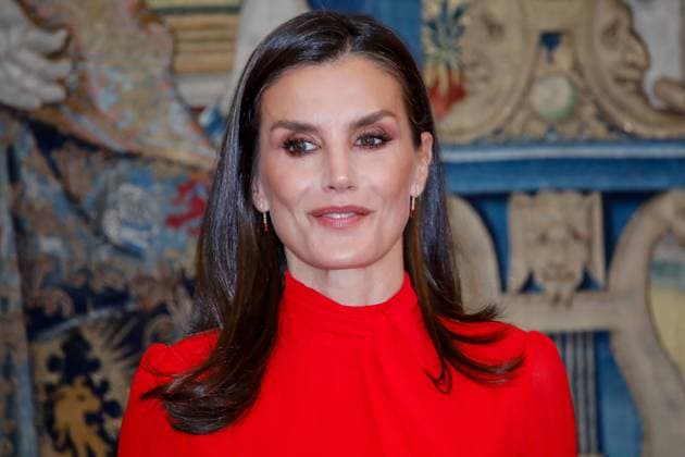 15-03-2023 Madrid Queen Letizia during the ceremony of the 10th edition of honorary ambassadors of the Spain brand, an initiative of the leading brands of Spain forum (FMRE), at the El Pardo palace in Madrid. No Spain Â  Copyright: xPPEx