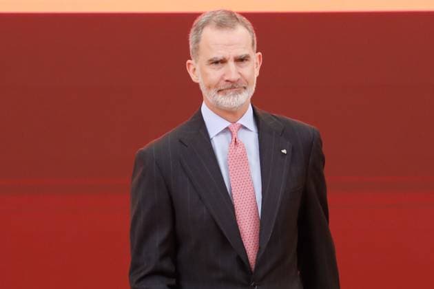 15-03-2023 Madrid Queen Letizia and King Felipe during the ceremony of the 10th edition of honorary ambassadors of the Spain brand, an initiative of the leading brands of Spain forum (FMRE), at the El Pardo palace in Madrid. No Spain Â  Copyright: xPPEx