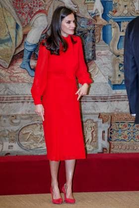 15-03-2023 Madrid Queen Letizia during the ceremony of the 10th edition of honorary ambassadors of the Spain brand, an initiative of the leading brands of Spain forum (FMRE), at the El Pardo palace in Madrid. No Spain Â  Copyright: xPPEx