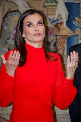 Entertainment Bilder des Tages 15-03-2023 Madrid Queen Letizia during the ceremony of the 10th edition of honorary ambassadors of the Spain brand, an initiative of the leading brands of Spain forum (FMRE), at the El Pardo palace in Madrid. No Spain Â  Copyright: xPPEx
