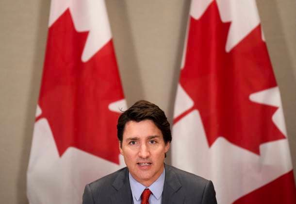 March 16, 2023, TORONTO, ON, CANADA: Canadian Prime Minister Justin Trudeau attends the NAFTA Advisory Council Meeting in Toronto, Thursday, March 16, 2023. TORONTO CANADA  - ZUMAc35_ 20230316_zaf_c35_049 Copyright: xNathanxDenettex