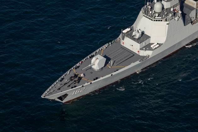 March 17, 2023, UNDEFINED, UNDEFINED, Iran: A handout photo made available by the Iranian Army shows China s guided-missile destroyer Nanning during a joint military drill of Iranian, Russian, and Chinese warships in the Gulf of Oman, south of Iran, 17 March 2023. Iran, China, and Russia started joint naval military drills in the Gulf of Oman on 17 March 2023 for two days, according to the Iranian Army. UNDEFINED Iran - ZUMAi98_ 20230317_zih_i98_010 Copyright: xIranianxArmyxOfficex