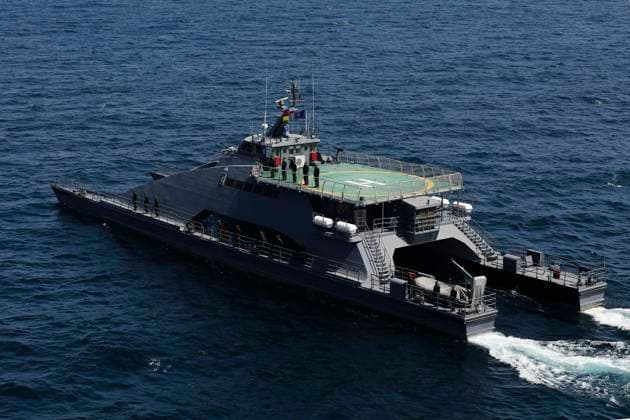 March 18, 2023, UNDEFINED, UNDEFINED, INDIAN OCEAN: A handout the Iranian Army on March 18, 2023, shows warships during a Russia, China, and Iran joint naval exercise in the Gulf of Oman. Russia, China, and Iran finished a joint maritime training in the Gulf of Oman. UNDEFINED INDIAN OCEAN - ZUMAi98_ 20230318_zih_i98_009 Copyright: xIranianxArmyxOfficex