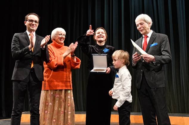 Choir Orchsester 19 03 2023 Ceremony for the award of the Zelter and PRO MUSICA plaques with the Minister of Culture Claudia Roth in the context of the Days of Choir and Orchestra Music TCOM in Dessau Roßlau in the Dessau Theater AWARD OF THE ZELTER PLAKETTE to the Berlin Mozart Choir and AWARD OF THE PRO MUSICA PLAKETTE to the Trombone Choir Döbeln Dessau Ros