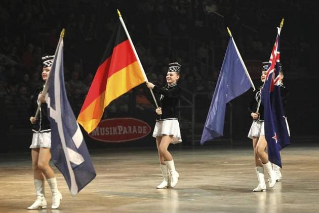 <p>Musikparade 2023: Europas größte Tournee der Militär- und Blasmusik am Sonntag den 19. März 2023 in der Rudolf-Weber-Arena Oberhausen Foto : Frank Oppitz FUNKE Foto Services< p> Buntes Deutschland NRW Oberhausen Copyright: FrankxOppitz