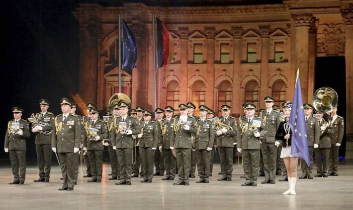 <p>Musikparade 2023: Europas größte Tournee der Militär- und Blasmusik am Sonntag den 19. März 2023 in der Rudolf-Weber-Arena Oberhausen Foto : Frank Oppitz FUNKE Foto Services< p> Buntes Deutschland NRW Oberhausen Copyright: FrankxOppitz