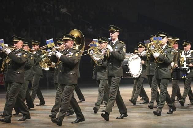 <p>Musikparade 2023: Europas größte Tournee der Militär- und Blasmusik am Sonntag den 19. März 2023 in der Rudolf-Weber-Arena Oberhausen Foto : Frank Oppitz FUNKE Foto Services< p> Buntes Deutschland NRW Oberhausen Copyright: FrankxOppitz