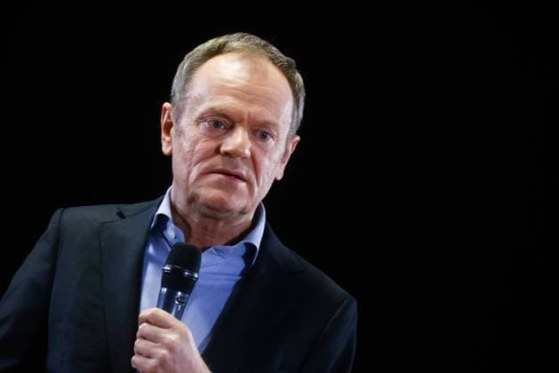 Donald Tusk In Silesia, Poland Donald Tusk, the leader of the largest opposition party, Civic Platform (PO), speaks during his visit in Pszczyna, Silesia region of Poland on March 20. 2023. Pszczyna Poland  Copyright: xBeataxZawrzelx originalFilename: zawrzel-donaldtu230320_npnQJ.jpg