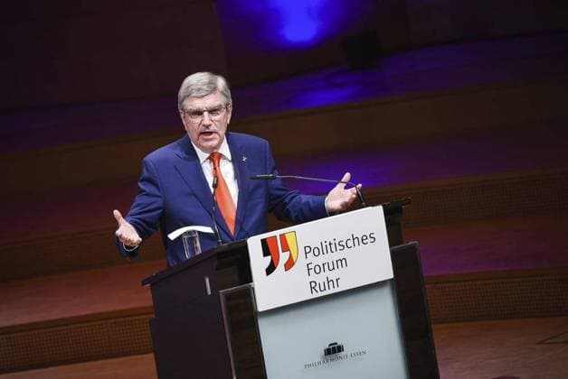 News Themen der Woche KW12 News Bilder des Tages Politisches Forum Ruhr *** NUR FÜR REDAKTIONELLE ZWECKE *** EDITORIAL USE ONLY ***<p>Thomas Bach, Präsident des Internationalen Olympischen Komitees (IOC), spricht am Mittwoch, 22. März 2023 im Rahmen des Politischen Forum Ruhr in der Philharmonie in Essen. Deutschland NRW Essen Copyright: SocratesxTassos *** Political Forum Ruhr FOR EDITORIAL PURPOSES ONLY EDITORIAL USE ONLY p Thomas Bach, President of the International Olympic Committee IOC , speaks at the Political Forum Ruhr at the Philharmonie in Essen Germany NRW Essen on Wednesday, March 22, 2023 Copyright SocratesxTassos Copyright: SocratesxTassos doc7pg3vndnkwgemk38dgz ,EDITORIAL USE ONLY