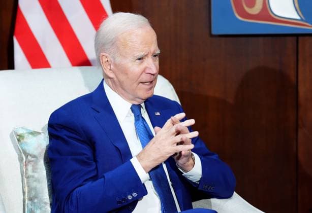 March 23, 2023, Ottawa, ON, CANADA: President of the United States Joe Biden speaks after his arrival in Ottawa, Thursday, March 23, 2023. Ottawa CANADA  - ZUMAc35_ 20230323_zaf_c35_117 Copyright: xSeanxKilpatrickx