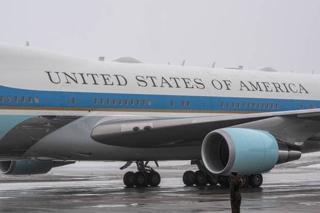 March 23, 2023, Ottawa, Ontario, Canada: United States of America can be seen on the side of Air Force One as it touches down on the tarmac for U.S. President Joe Biden s arrival in Canada to meet with Canadian Prime Minister Justin Trudeau for his first official visit to the country since he became president. Though visits from American presidents to Canada typically take place soon after election, Biden s inaugural visit to the northern neighbour has been delayed due to COVID-19 travel restrictions. Ottawa Canada - ZUMAs197 20230323_zaa_s197_254 Copyright: xKatherinexChengx