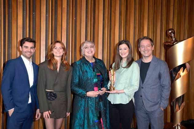 Lucas Reiber, Lea van Acken, Claudia Roth, Alexandra Maria Lara and Florian Gallenberger at the announcement of the nominations for the German Film Award 2023 at Kino International Berlin, 24 03 2023 Foto:xF.xKernx xFuturexImage