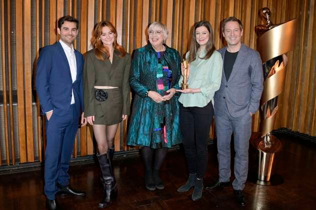 Lucas Reiber, Lea van Acken, Claudia Roth, Alexandra Maria Lara and Florian Gallenberger at the announcement of the nominations for the German Film Award 2023 at Kino International Berlin, 24 03 2023 Foto:xF.xKernx xFuturexImage