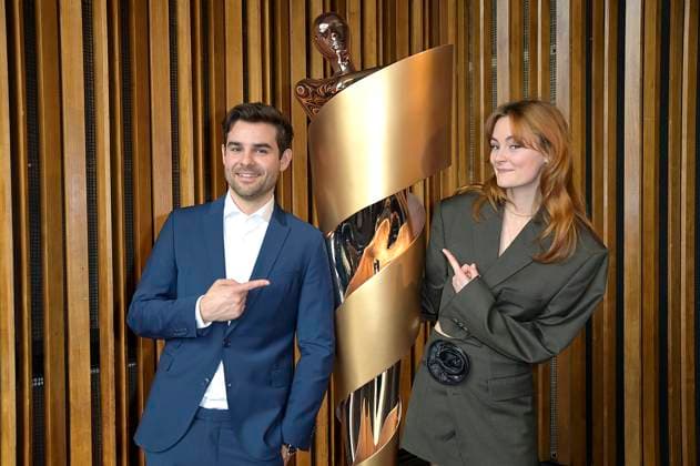 Lucas Reiber and Lea van Acken at the announcement of the nominations for the German Film Award 2023 at Kino International Berlin, 24 03 2023 Foto:xF.xKernx xFuturexImage