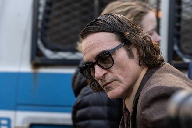 Entertainment Themen der Woche KW12 Entertainment Bilder des Tages Joker 2 Dreharbeiten in New York NY: Filming Joker: Folie a Deux Joaquin Phoenix as Joker seen during filming Joker: Folie a Deux at the New York County Supreme Court New York New York United States Copyright: LevxRadin