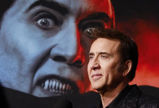 Entertainment Themen der Woche KW13 Entertainment Bilder des Tages Nicolas Cage arrives on the red carpet at the premiere of Universal Pictures Renfield at Museum of Modern Art on March 28, 2023 in New York City.  NYP20230328156 JohnxAngelillo