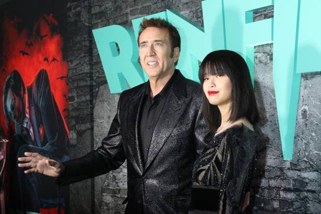 Bilder des Jahres 2023, Entertainment 03 März NEW YORK, NY- MARCH 28: Nicolas Cage and Riko Shibata at the NY Premiere of Renfield at MoMA in New York City on March 28, 2023. Copyright: xRWx