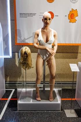 The lifelike digital sex doll Harmony The DeutschlandDigital exhibition from 24 March 2023 to 04 February 2024 at the Haus der Geschichte in Bonn 30 03 2023 Bonn Gronau NRW Germany